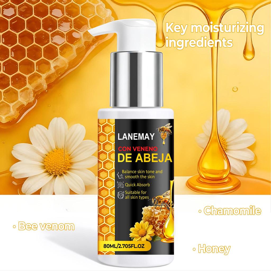 Bee Venom Facial Cream-Moisturize, Smooth Brighten Skin, Create A More Even-looking Skin Tone-Suitable For All Skin Types, 80g