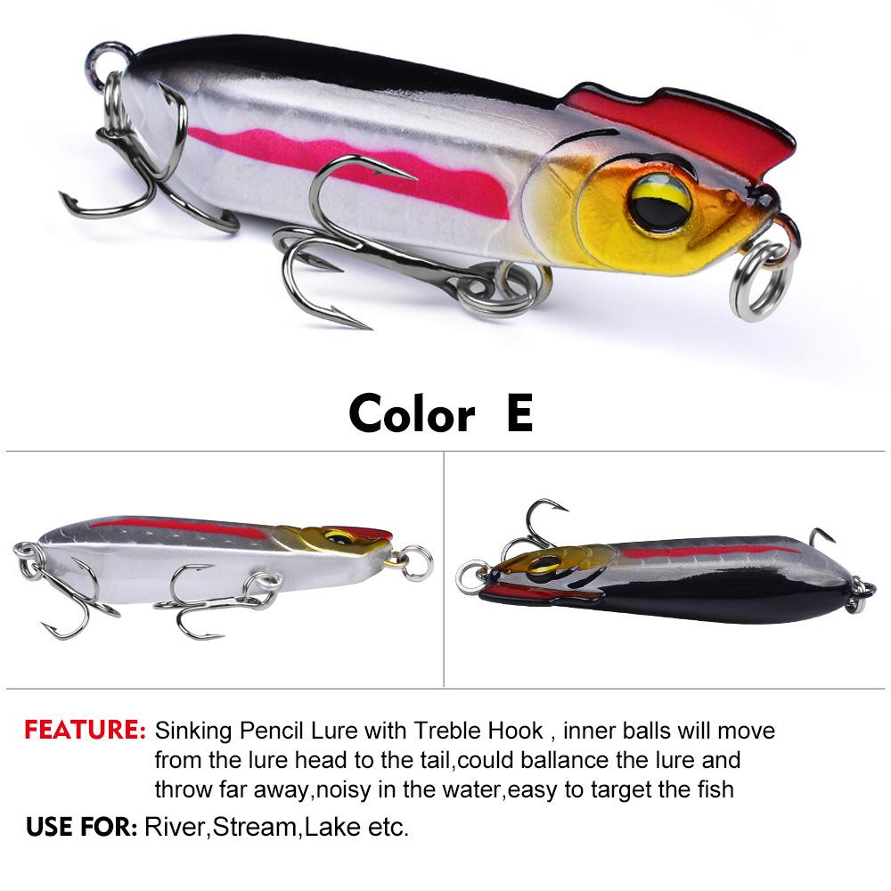 Weitwurf Sinkender Wasserweg Unterköder Zittert Sinkende Simulation Straßenunterköder Falscher Köder, Barsch mit aufgestülptem Maul, Kill Chicken Crown Köder