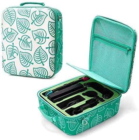 

Deluxe Storage Bag for Nintendo Switch, Deluxe Carrying Case with Handle,Shoulder Strap,Fits Switch Accessories, Animal
