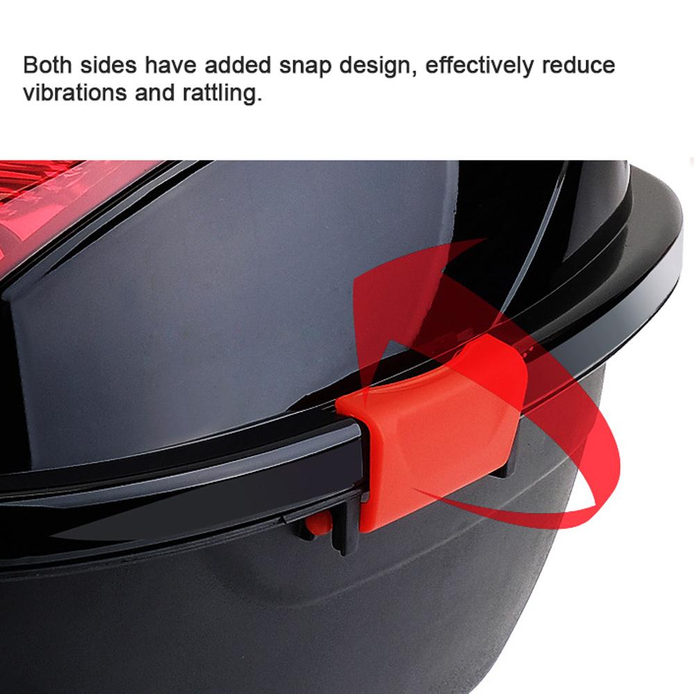 Aumotop 28L Motorcycle Tail Box Rear Trunk Large Capacity Motorbike Luggage Storage Case Waterproof