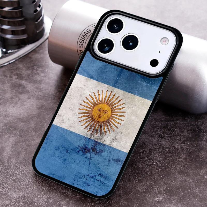 Argentina Flag Phone Case For iPhone 17 16 15 14 13 12 11 Pro Max Plus 17Air Soft Silicone Cover