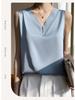 2025 Women's V-neck Ice Silk Camisole - Summer Mesh Base Layer Top