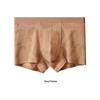 Luxury Mid-Waist Men's Breathable Antibacterial Cotton Boxer Briefs with Seamless Design