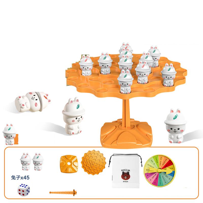 Montessori Math Toy Balancing Board Puzzle For Children Frog Balance Tree Educational Parent-child Interaction Tabletop Game Toy