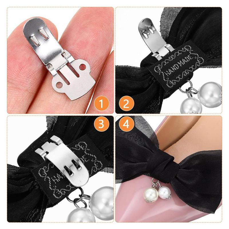 10 buc/lot Catarame artizanale pentru pantofi, accesorii, culoare argintie, oțel inoxidabil, cu flori pentru pantofi, cleme ornamentale