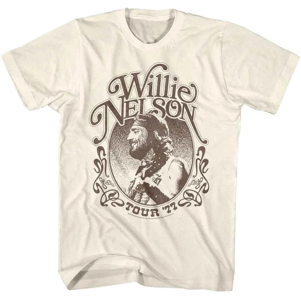 Willie Nelson - Tour 1977 - American Classics - Natural Short Sleeve T-Shi 100