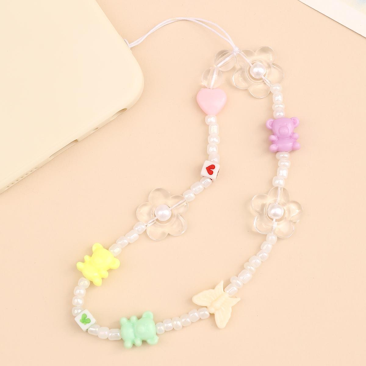 

Colorful Flower Phone Chain
