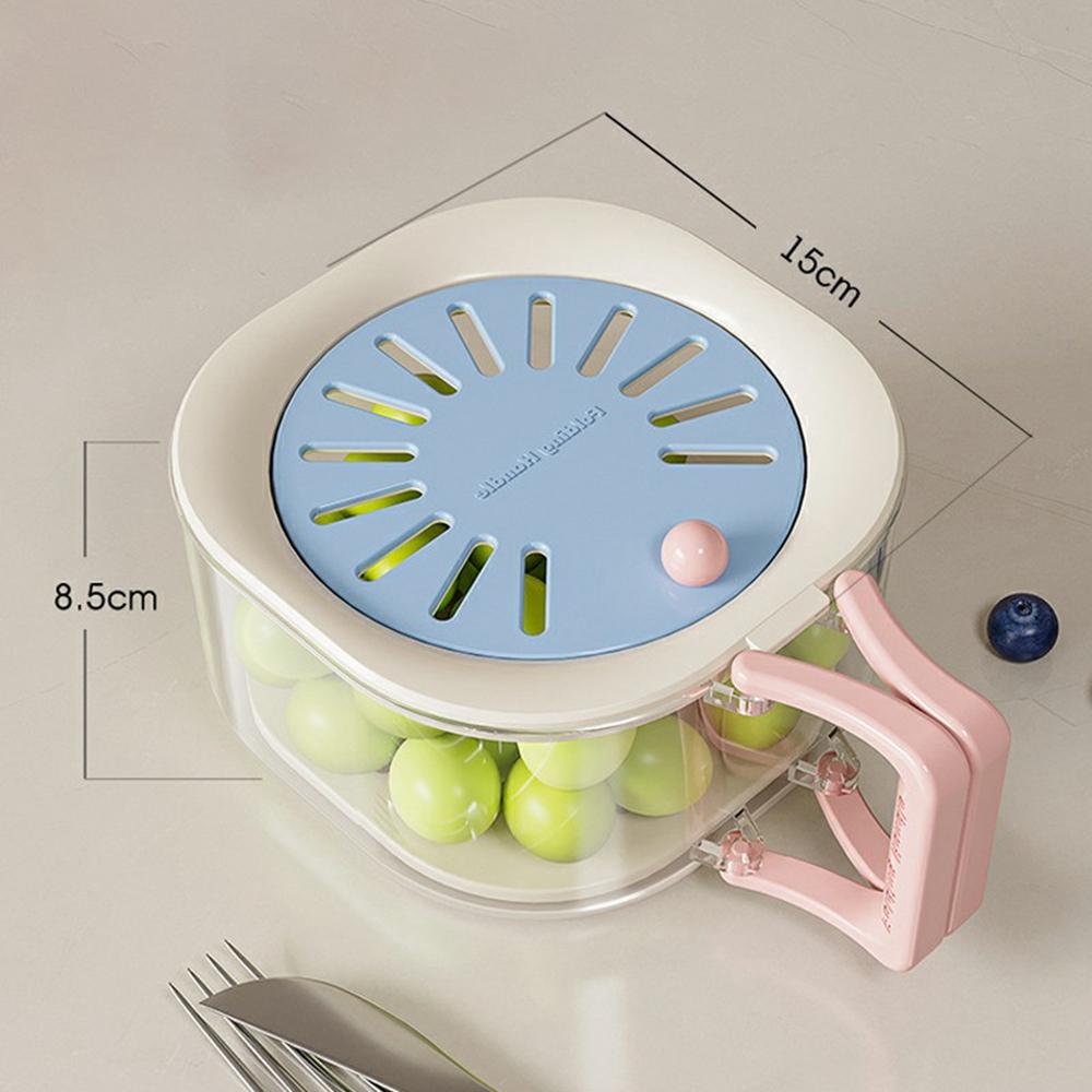 2 in 1 Drainage Tray Thickened Fruit Washing Basket Efficient Drainage Vegetable Washing Basket