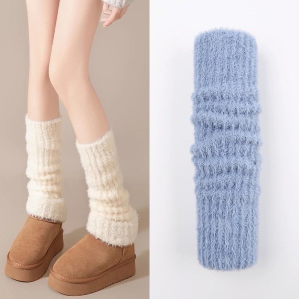 Leg Protection Women's Long Stockings Thickened Boot Socks Y2K Winter Pile Socks