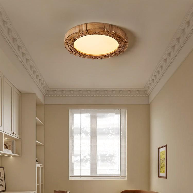 Retro Lampa Sufitowa Gipsowy Relief Artystyczny Balkon Sypialnia Światło Nowoczesna Minimalistyczna Lampa Wisząca