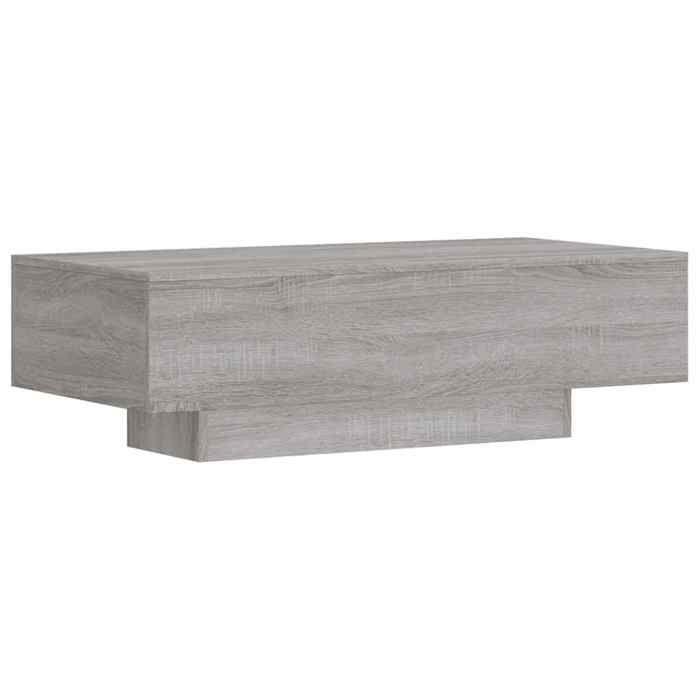 VidaXL Table basse sonoma gris 100x49,5x31 cm bois d'ingénierie 833894