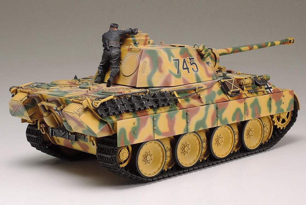 Tamiya Military Miniature Series German Army Medium Tank Panther D Type Plastic Model 35345 1/35 No.345