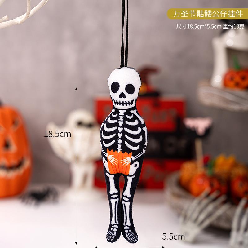 Halloween Decorations Pendant Black Cat Doll Pumpkin Party Skeleton Ghost Decoration Props Party Holiday DIY Decorations
