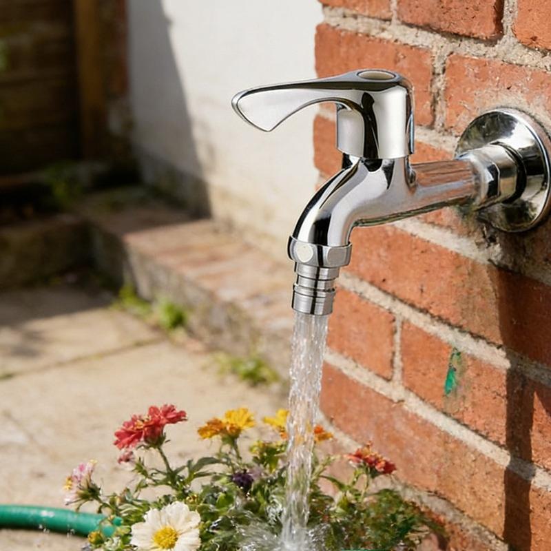 2pcs Washing Machine Tap in-wall Faucet Household Bathroom Mop Sink Faucet Light Luxury Bathroom Washer Faucets Shower Supplies