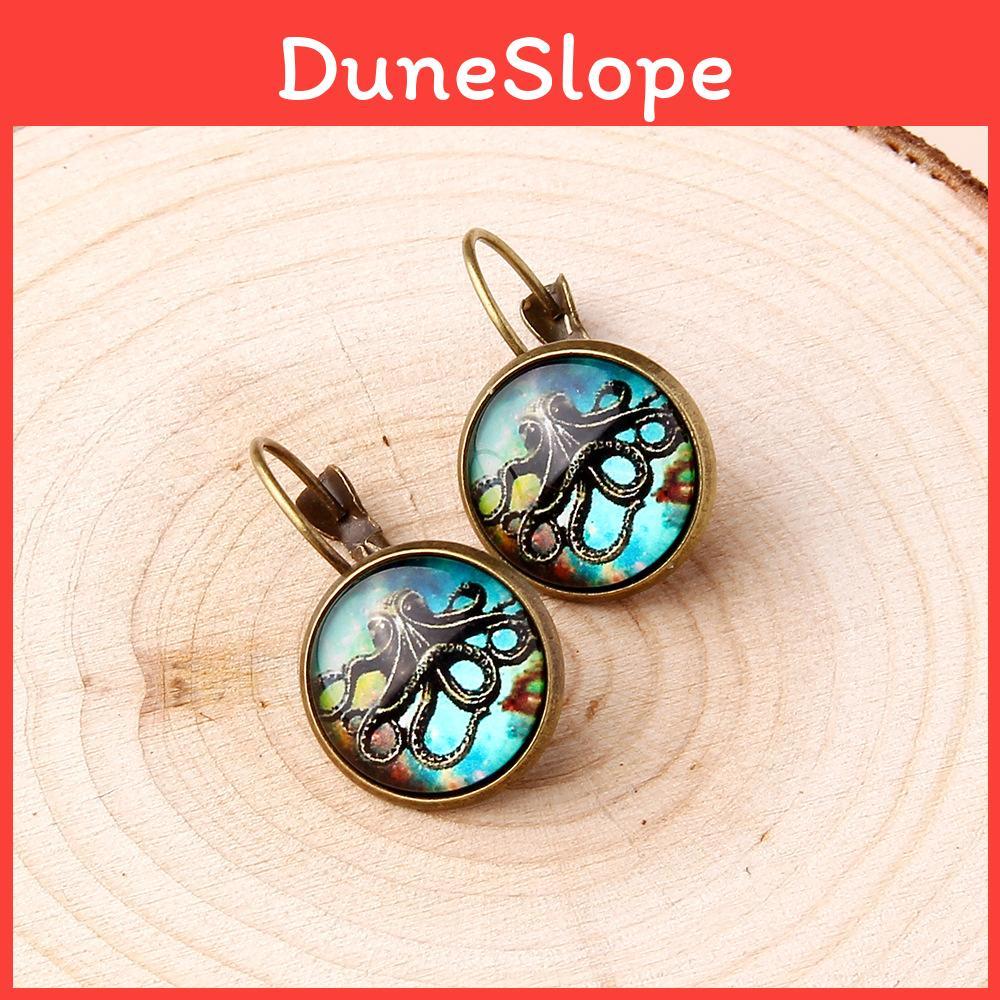 Vintage Octopus Earrings With Rhinestones For Women Gift And Party Wear