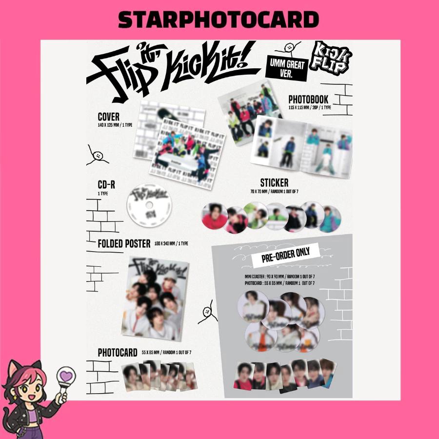 [READY STOCK] KickFlip - 1st Mini Album Flip it, Kick it! [Umm Great ver.]