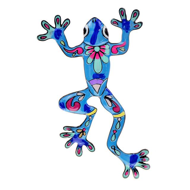 Новые 4 цвета в наличии, эмалированные милые броши-лягушки для женщин, мультяшный дизайн, булавка с изображением животных, высокое качество