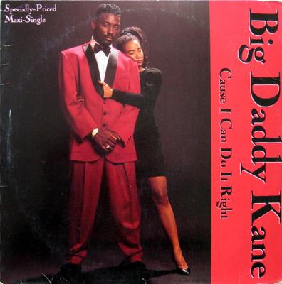 12-Zoll Schallplatte BIG DADDY KANE - Cause I Can Do It Right 021763 Cold Chillin', 1990 US Rap & Hip-Hop/R&B Gebraucht