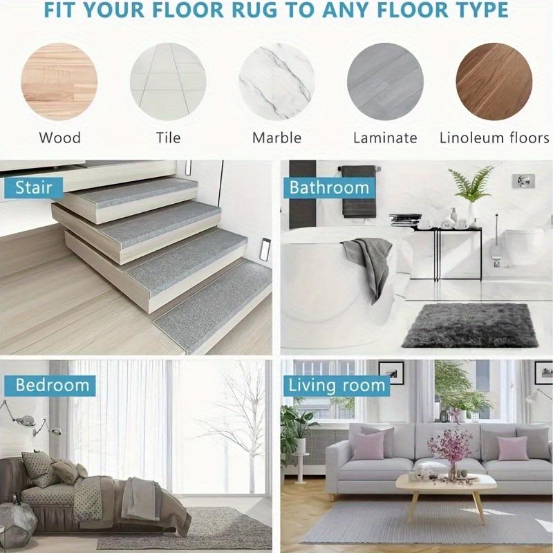 40 Pack Heavy-Duty Removable Carpet Grippers No Residue Removal, for Hardwood, Tile, Linoleum Floors - Ideal for Home, Office