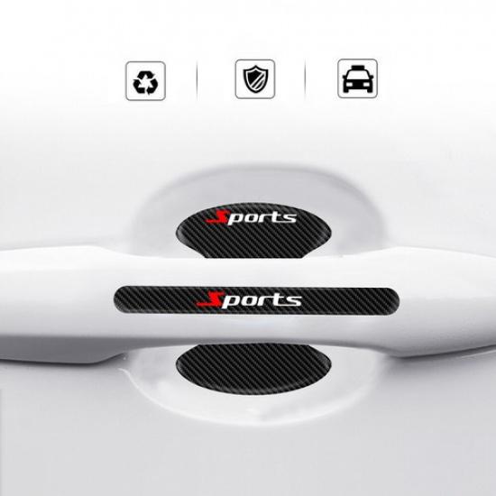 8pcs Car Door Handle Bowl Sticker Anti-scratch Film Protector Accessories 2Color