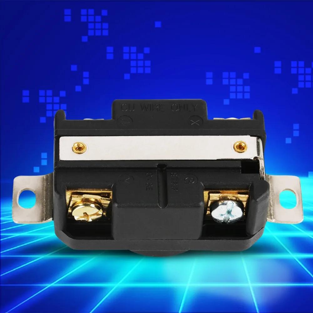 30 Amp NEMA L14-30R Receptacle 125V/250V 3 Pole 4 Wire Twist Lock Socket Heavy Duty Flush Mounting Locking Receptacle