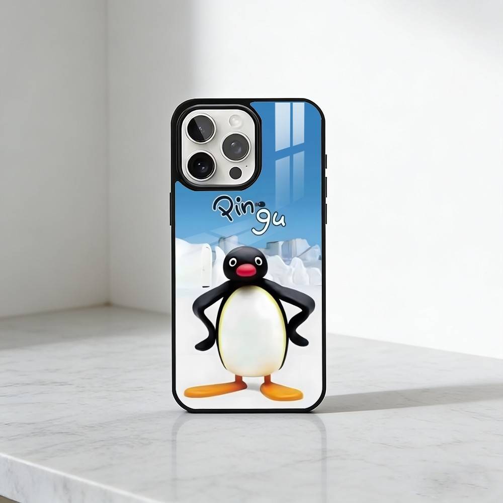 Kreative P-Pinguin Handyhülle Für iPhone17,16,15,14,13 Plus,Pro Max Magnetisch Für Magsafe Kabelloses Laden