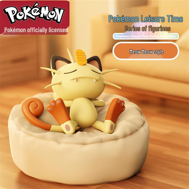 New Genuine Pokémon Leisure Series Sleeping Posture Blind Box Figurines