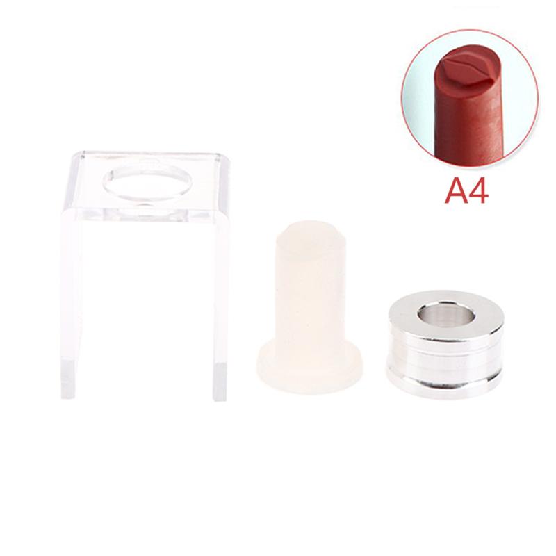 12.1mm 1/3PCS Set Silicone Lipstick Mold Aluminum Ring Mould Holder Diy Beauty Lipstick Mould Handmade Lipstick Making Tool