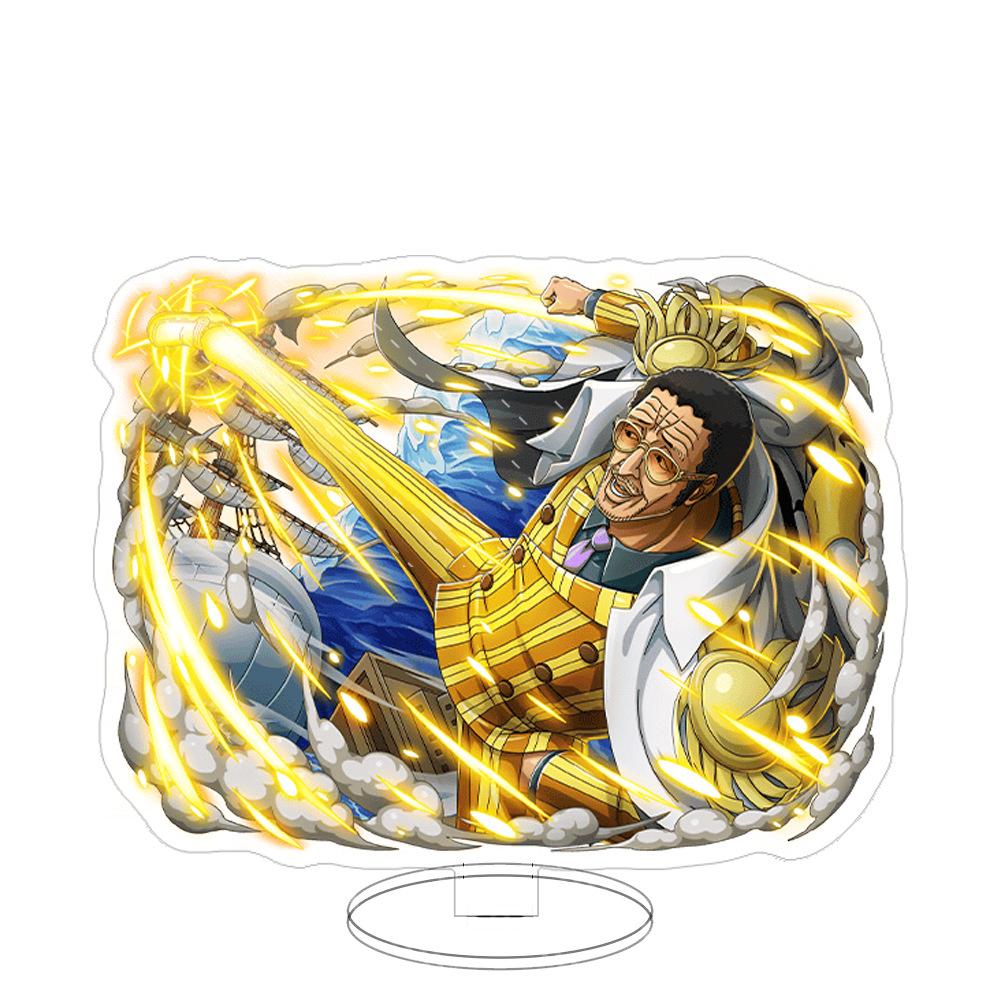 Stand Acrilico Grande Ornamenti Cartone Animato Pirata Luffy Sauron Espositore da Tavolo Spettacolo di Fumetti Vendita All'Ingrosso Consegna