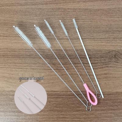 Stainless Steel Cleaning Brush for Straws, Bottles, and Cups with Spiral Bristles