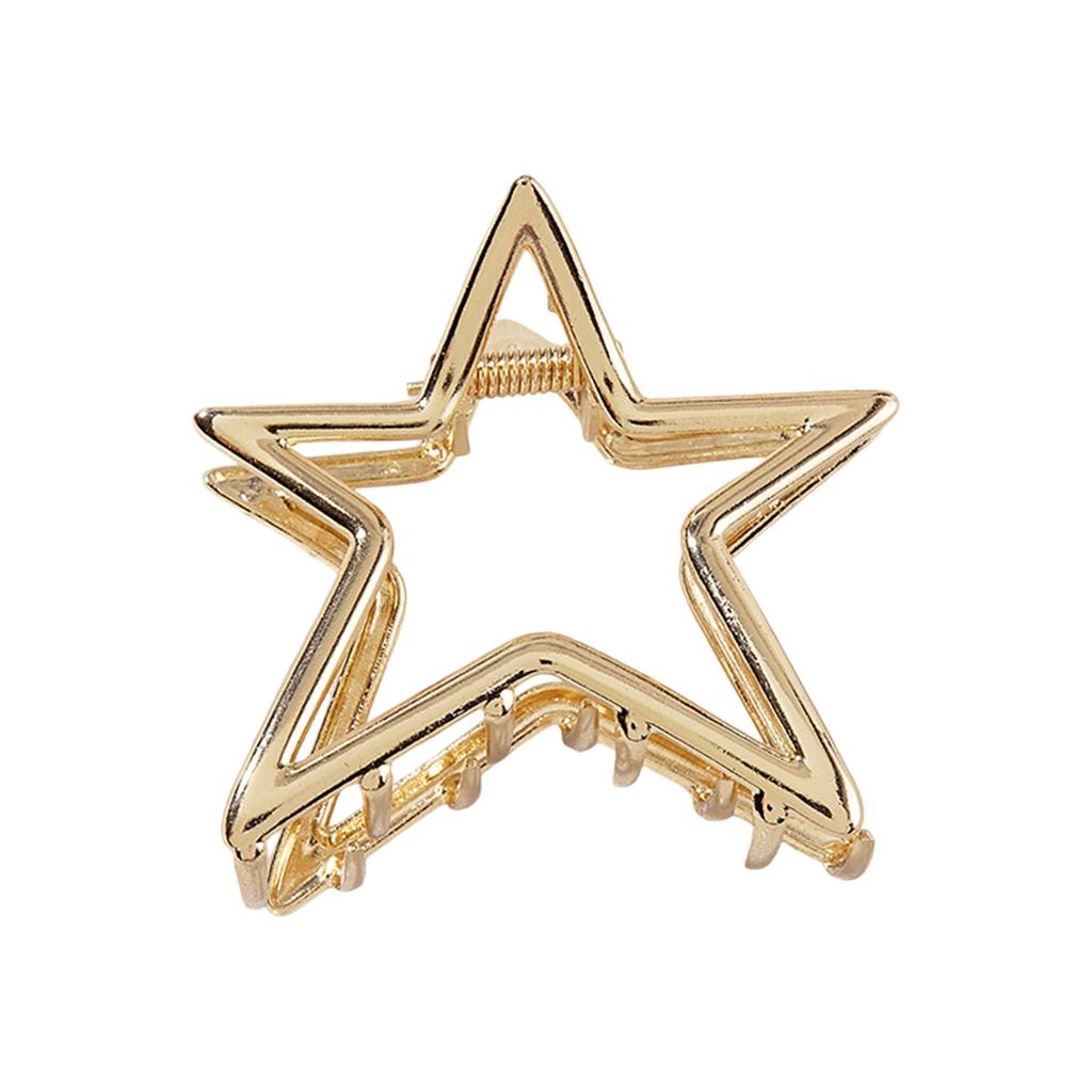 Elegant Hollow Star Hair Clip For Women Practical Metal Hairpins Fashion Hair Accessories For Daily Use And Gift