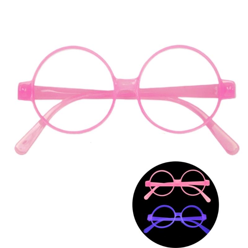 Fluorescent Glasses Frame for Nightclub Light Up Party Glasses Unisex Frame for Halloween Dance Show Props Party Eyewear