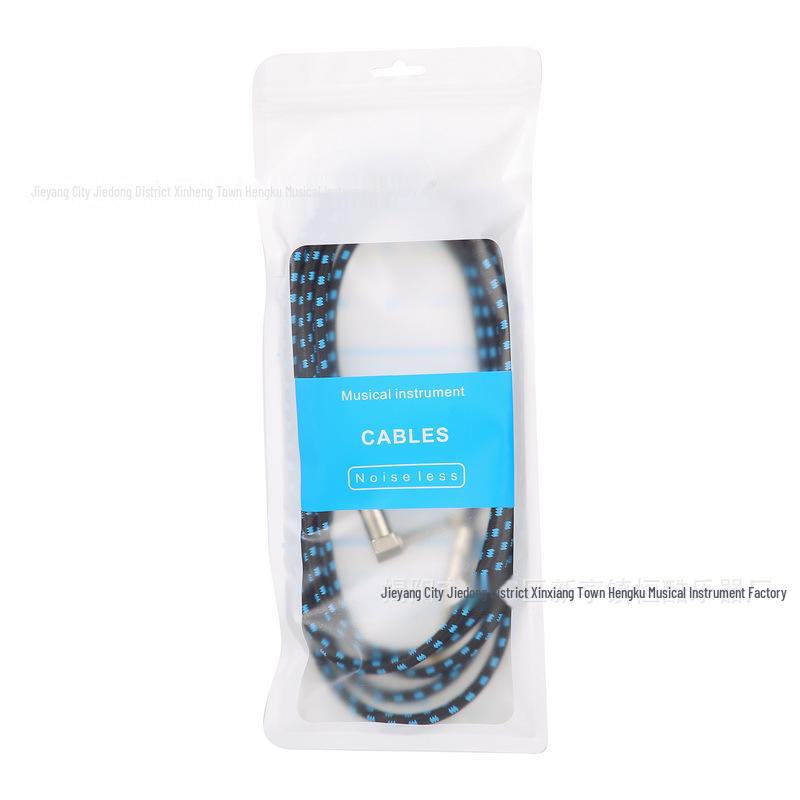 

Аудиокабель 6,35 мм для гитары, бас-гитары, фортепиано и микшера с прямым/угловым штекером, экранированный для шумоподавления 6m чирковый/чёрный