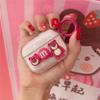 Cute Cartoon Strawberry Bear Pink Girlheart Headphone Case Suitable AirPods 1st/2nd/3rd Generation