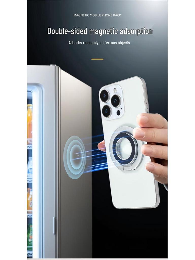 MagSafe Double-Sided Magnetic Phone Holder & Stand for Car and Desktop