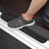 4Pcs Rubber Car Door Sill Scuff Covers Black Door Panel Guards Protector Trim Anti-Scratch Exterior Parts Car Decor Accessories