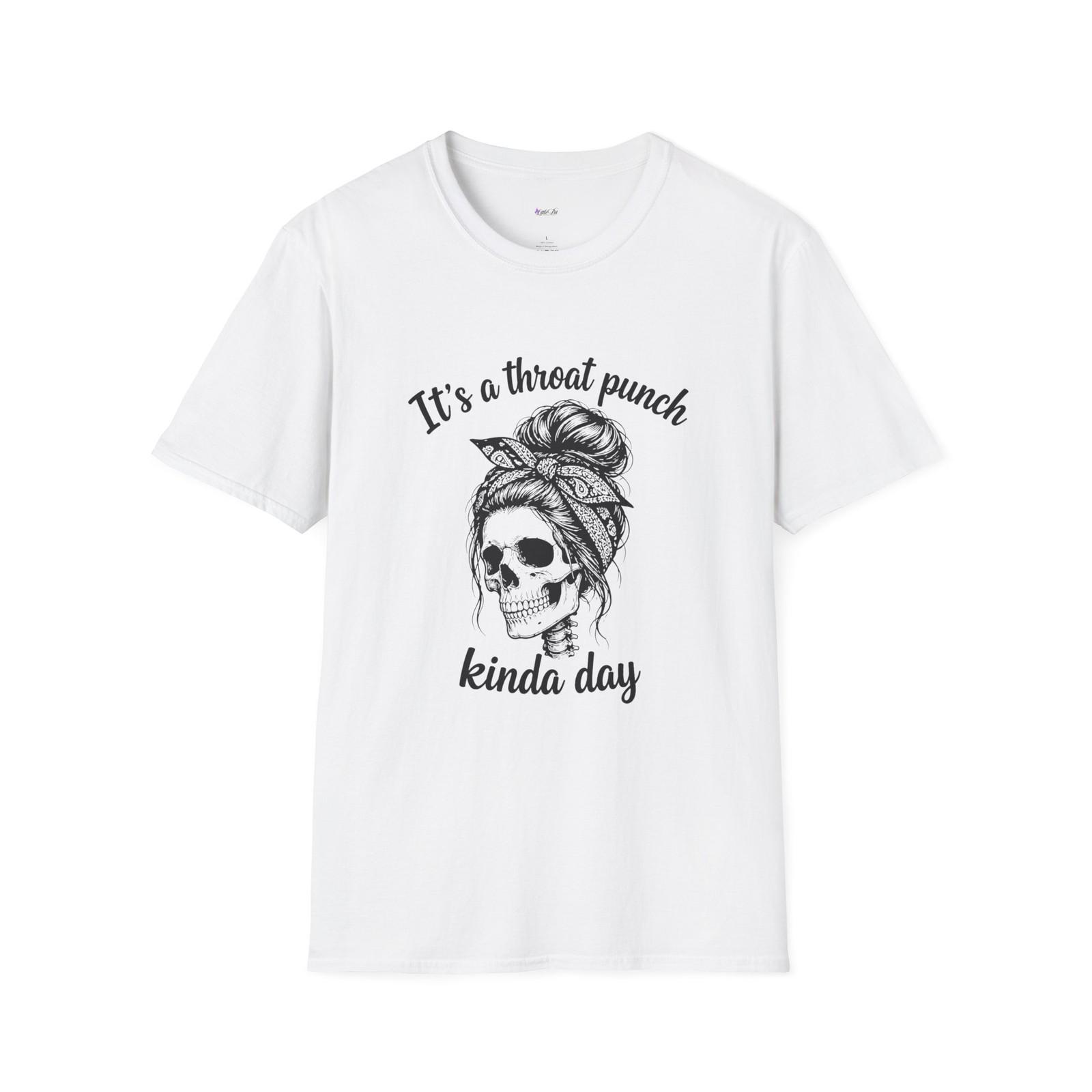 It s a Throat Punch Kinda Day  T-Shirt | Skull Tee S разноцветный