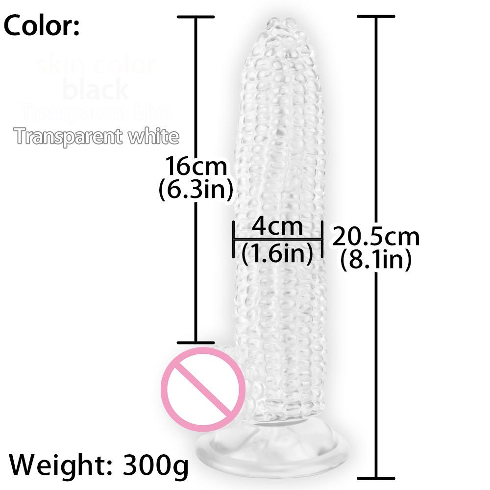 Simulated Corn-Shaped G-Spot and Anal Stimulator