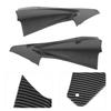 2pcs Carbon Fiber Style Motorcycle Side Air Duct Cover Fairing Insert Part Fit for Yamaha YZF R6 2006‑2007