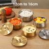304 Stainless Steel Steamed Egg Bowl Household Water Bath Stew Thick with Lid Stew Pot Baby Food Porridge Bowl Soup Bowl Ramekin