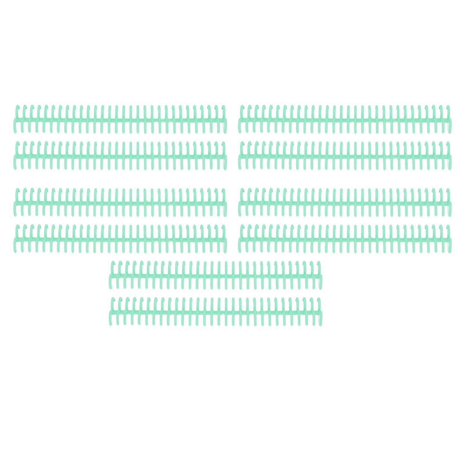 

10 шт. пластиковых переплетных корешков 19 мм 30 колец для скоросшивателя, совместимых с форматом бумаги A4 B5 A5 150