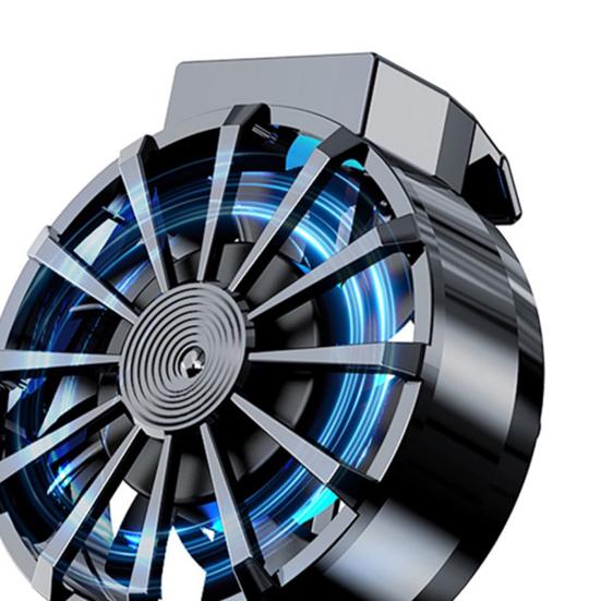 Phone Back Radiator Quiet with RGB Light  Heat Dissipation Strong Wind 3-speed Wind Adjustment Radiator Fan Phone Accessories