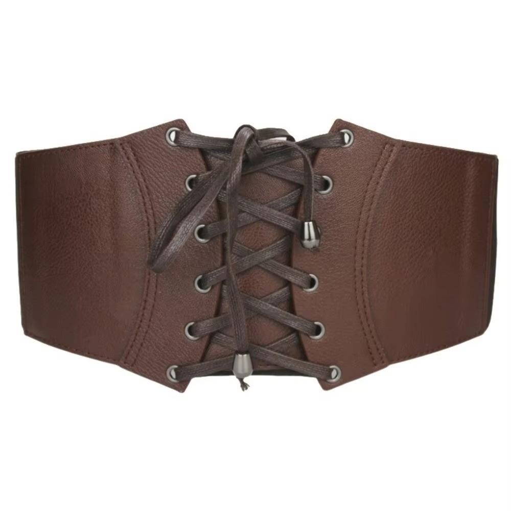 Solid Color Waist Belt Corset Elastic Belts For Women Fashion Wide Belts  for Dress Coat