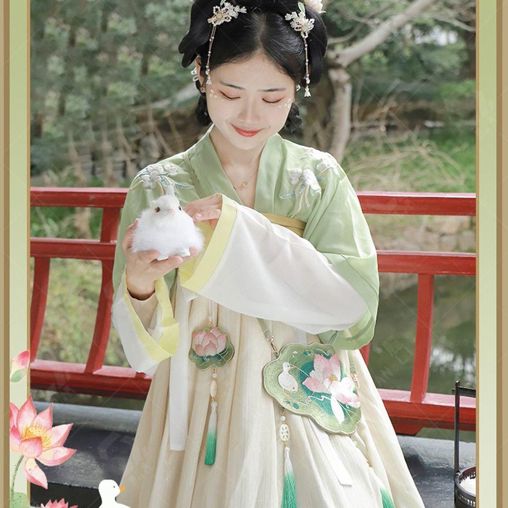 Hanfu Accessories Chinese Hanfu Bag Sweet Tassels Phone Pouch  Decoration