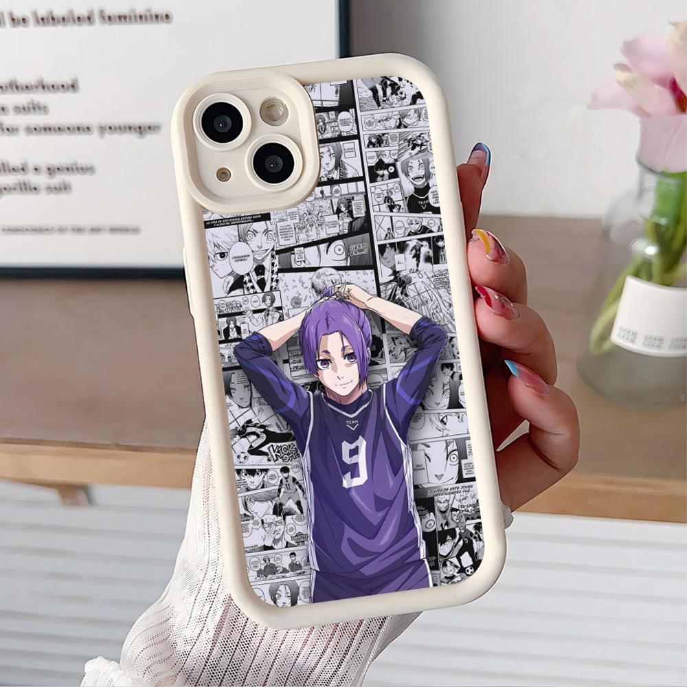 

Blue Lock Reo Mikage Thicken TPU Mobile Phone Case for iPhone 17 16 15 14 13 12 11 Air Pro Max Plus Colorful Cover iPhone 13 Pro