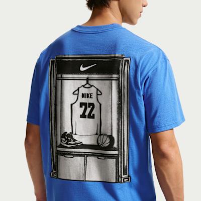 Nike Basketball Jerseys Men s Pacific Blue Crew Neck Moderate M