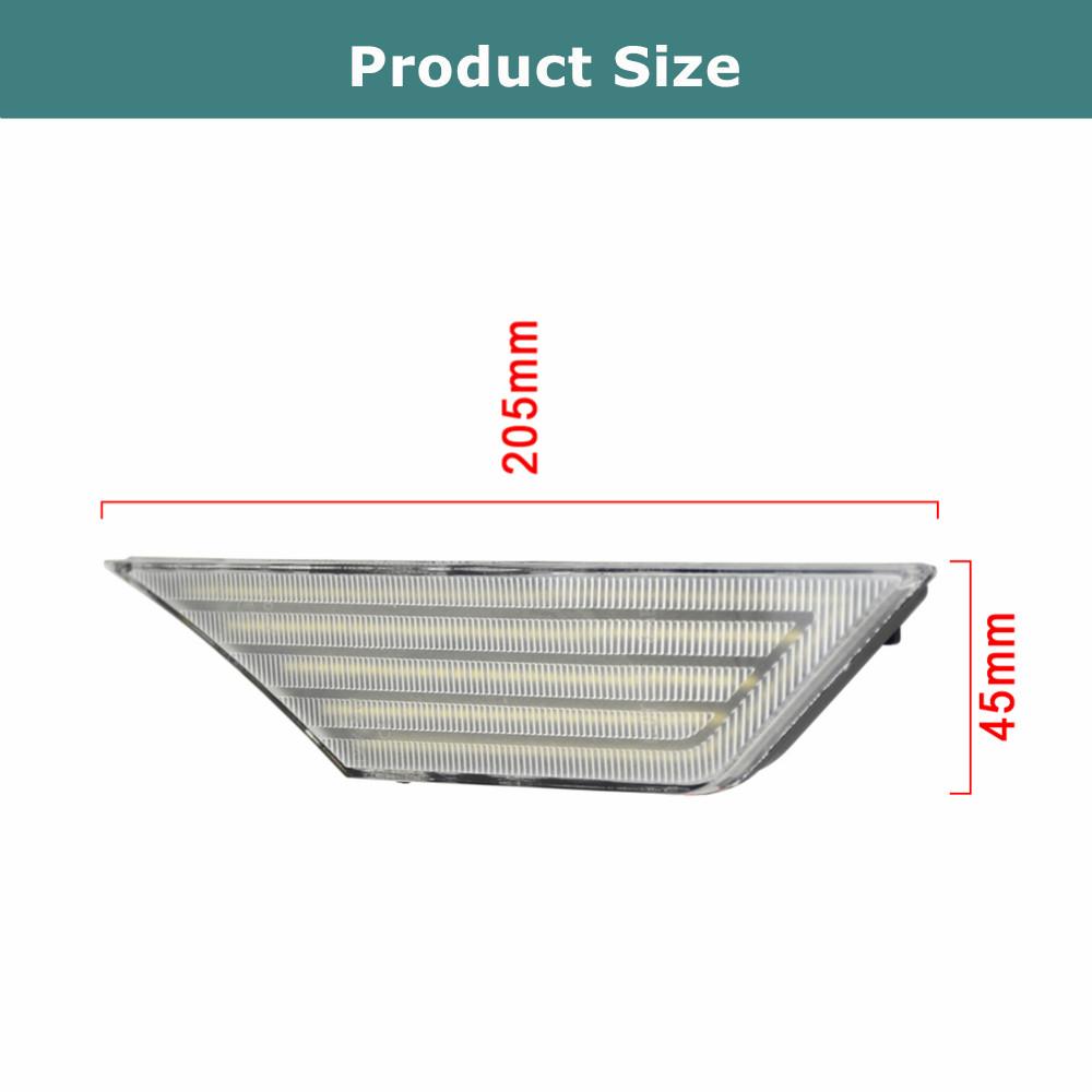 2Piece New Dynamic LED Side Marker Lamp Flowing Turn Signal Light For Honda Civic 10th Gen Sedan/Coupe/Hatchback 2016 2017 2018
