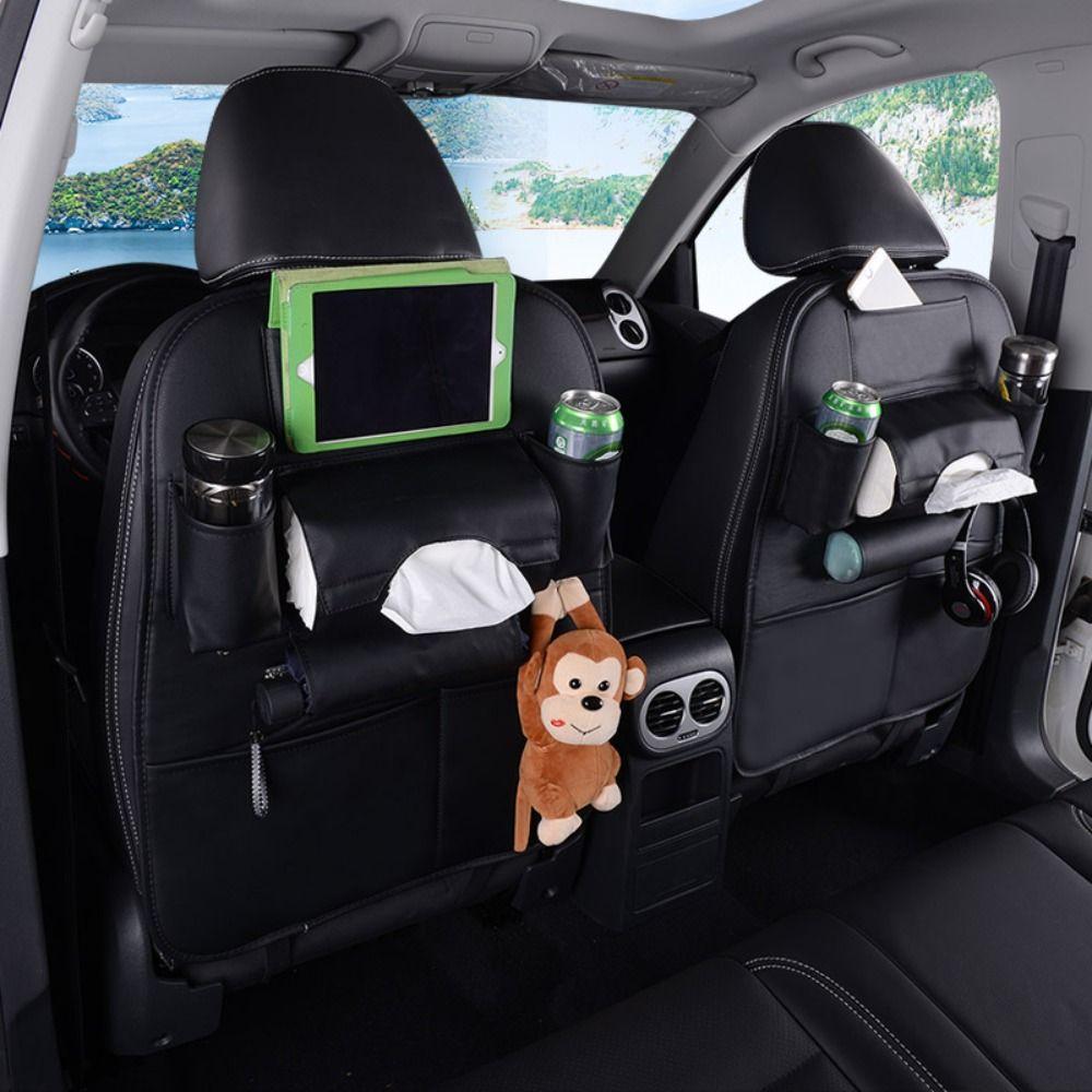 Anti-wear Storage Pockets Multi-functional Protection Pad Car Rear Seat Storage Bags Universal