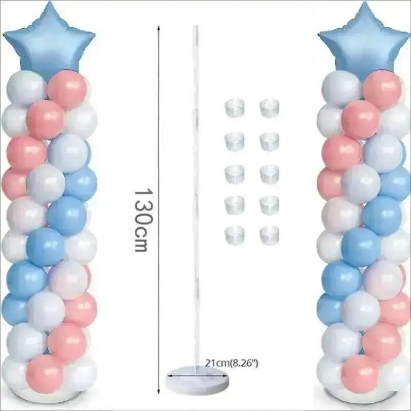 130cm Ballon Säulen Set Hochzeitszubehör Willkommen Ballonsäule Wegweiser Ladeneröffnung Ladenjubiläum Einkaufszentrum Partydeko Werkzeuge