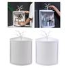 360° Rotating Multi-Function Corner Locker Holder Box Dust Wall Hanging Display Cabinet Bookcase